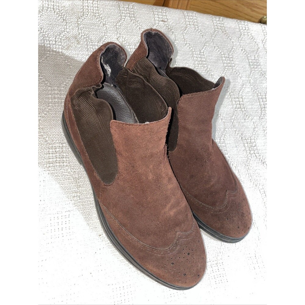 Calto Men’s Elevator Boots Size 10 M Brown Leather Going Out Party